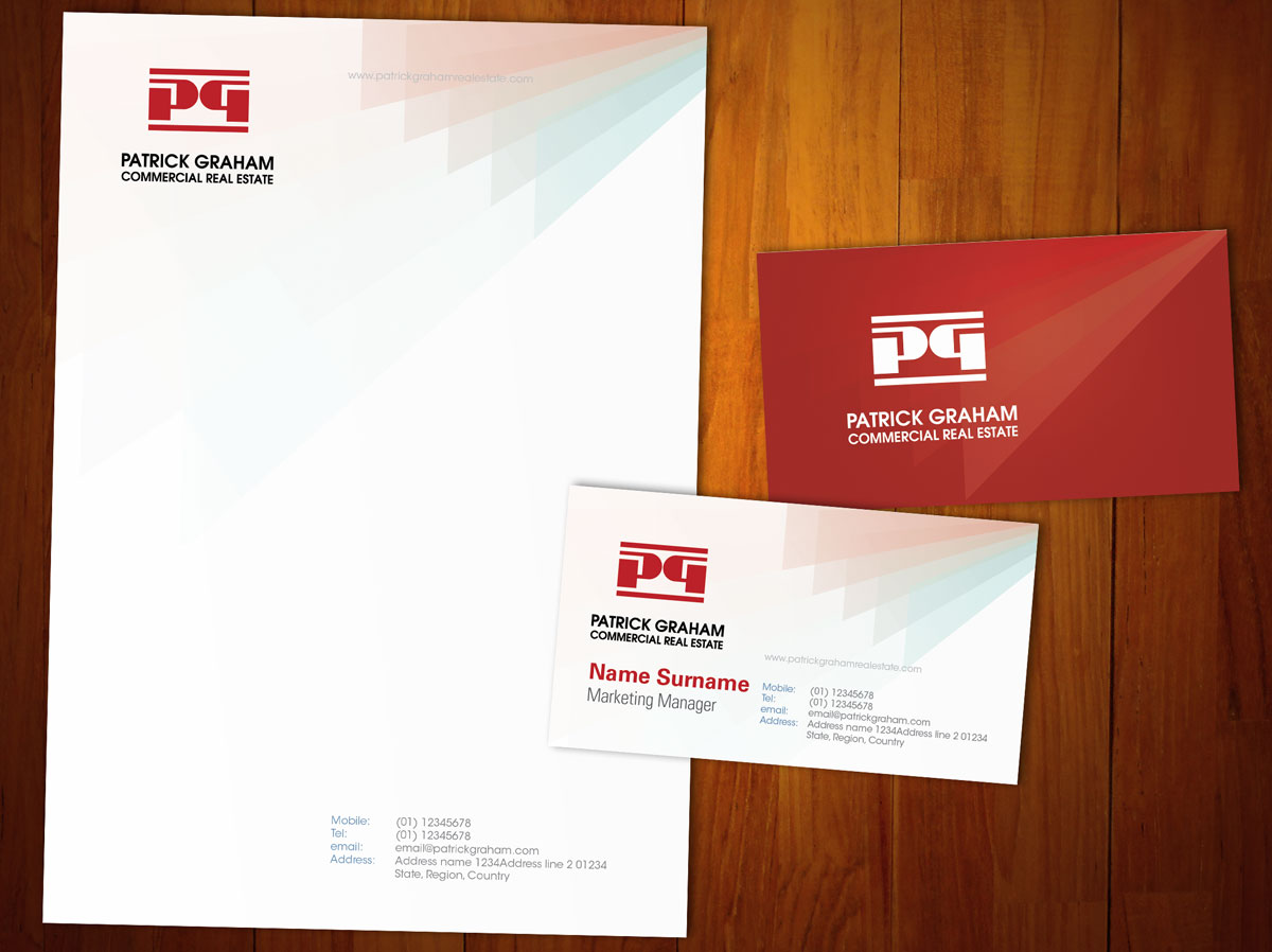 Schreibwaren-Design von SergioArcibar für Patrick Graham Commercial Real Estate | Design #176326