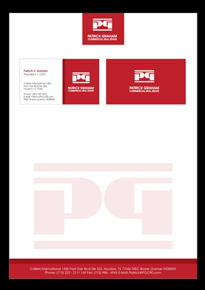 Schreibwaren-Design von Priyo Subarkah für Patrick Graham Commercial Real Estate | Design: #172248