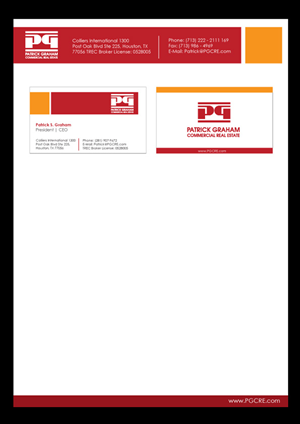 Schreibwaren-Design von Priyo Subarkah für Patrick Graham Commercial Real Estate | Design: #176517