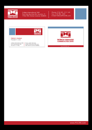 Schreibwaren-Design von Priyo Subarkah für Patrick Graham Commercial Real Estate | Design: #182324