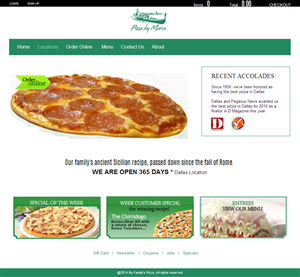 Web Design by coa for My Family''s Pizza | Design: #4283116