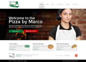 My Family's Pizza website | Diseño Web por OM