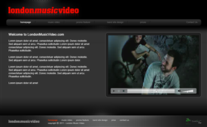 Web Design by Yoga for LondonMusicVideo.com | Design: #173069