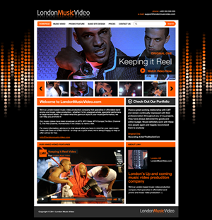 Web Design by Robert Marks for LondonMusicVideo.com | Design: #178517