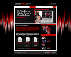 Web Design by Robert Marks for LondonMusicVideo.com | Design: #179880