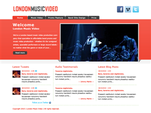 Web-Design von Tungnguyen für LondonMusicVideo.com | Design #173670