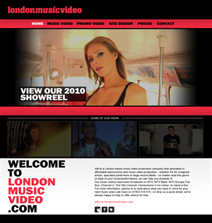 Web-Design von TRIBALCONQUEST für LondonMusicVideo.com | Design #178233