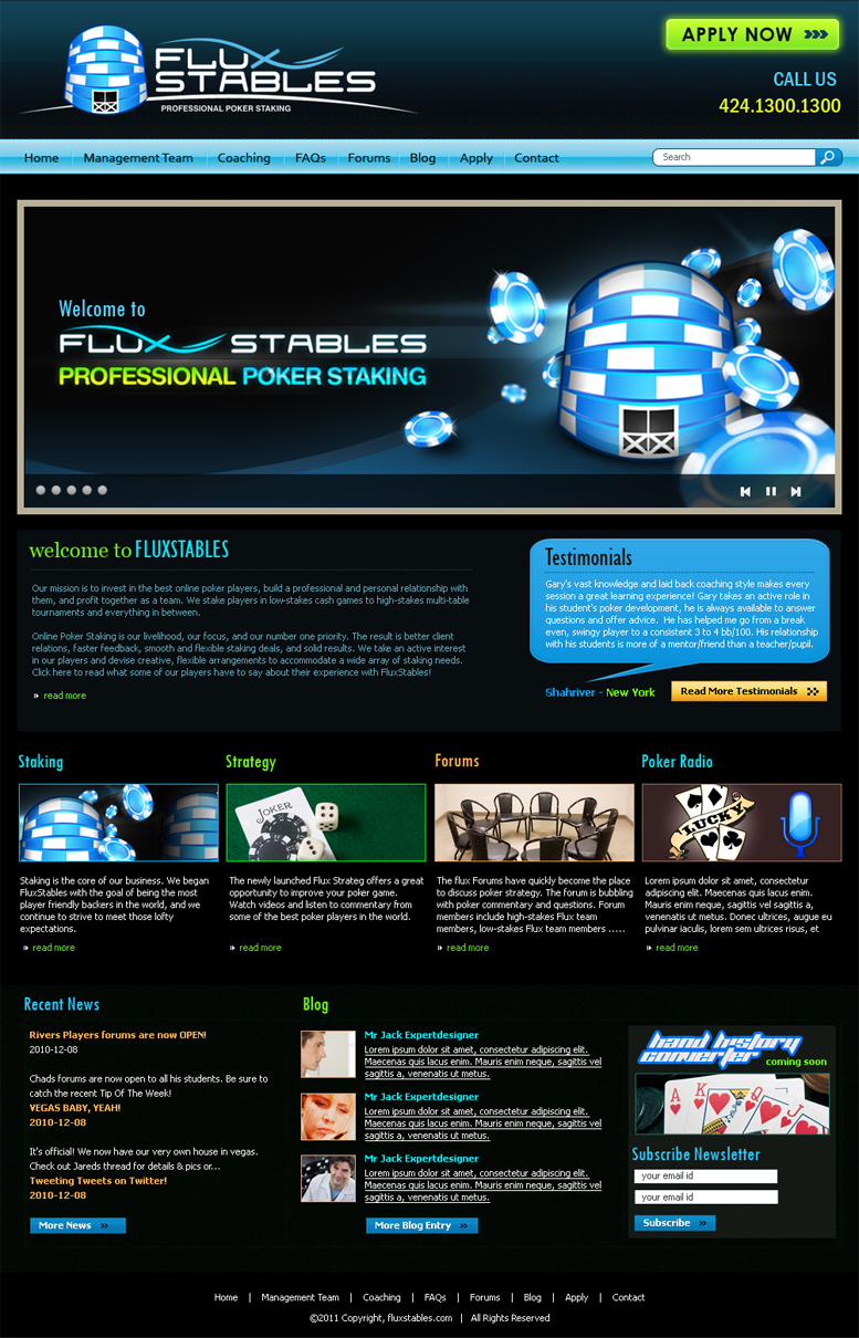 Web Design par Expert Designer pour Oculus Fitness LLC | Design : #184034