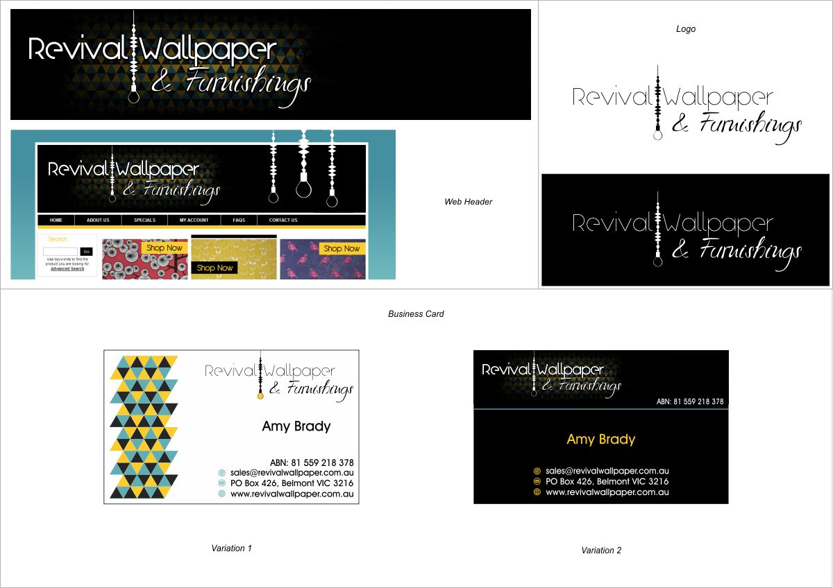 Logo Design by Amduat Design for Revival Wallpaper | Design #4259479