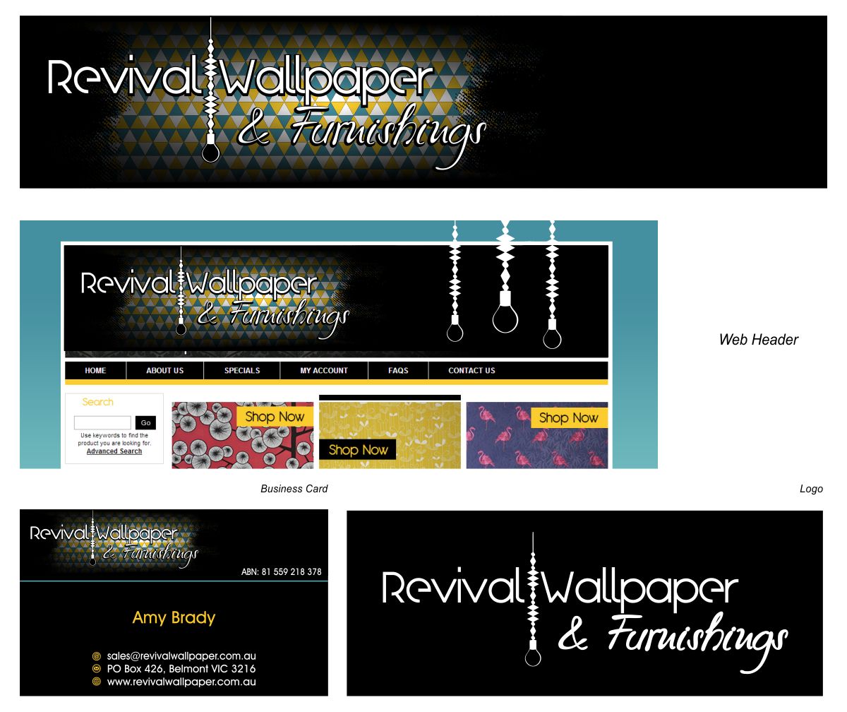 Logo Design by Amduat Design for Revival Wallpaper | Design #4267009