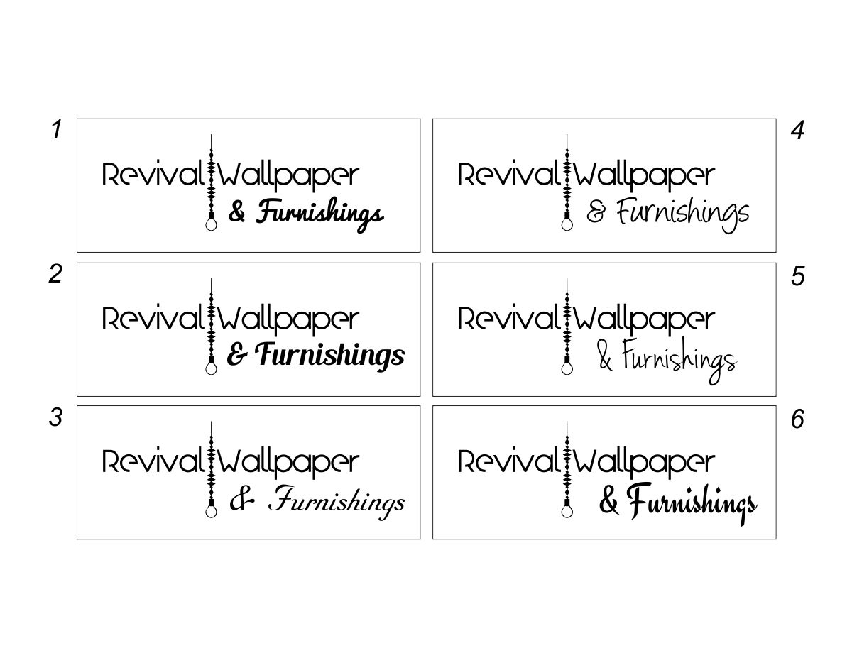 Logo Design by Amduat Design for Revival Wallpaper | Design #4351927