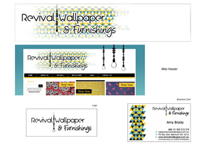 Revival Wallpaper & Furnishings | Logo Design by Amduat Design