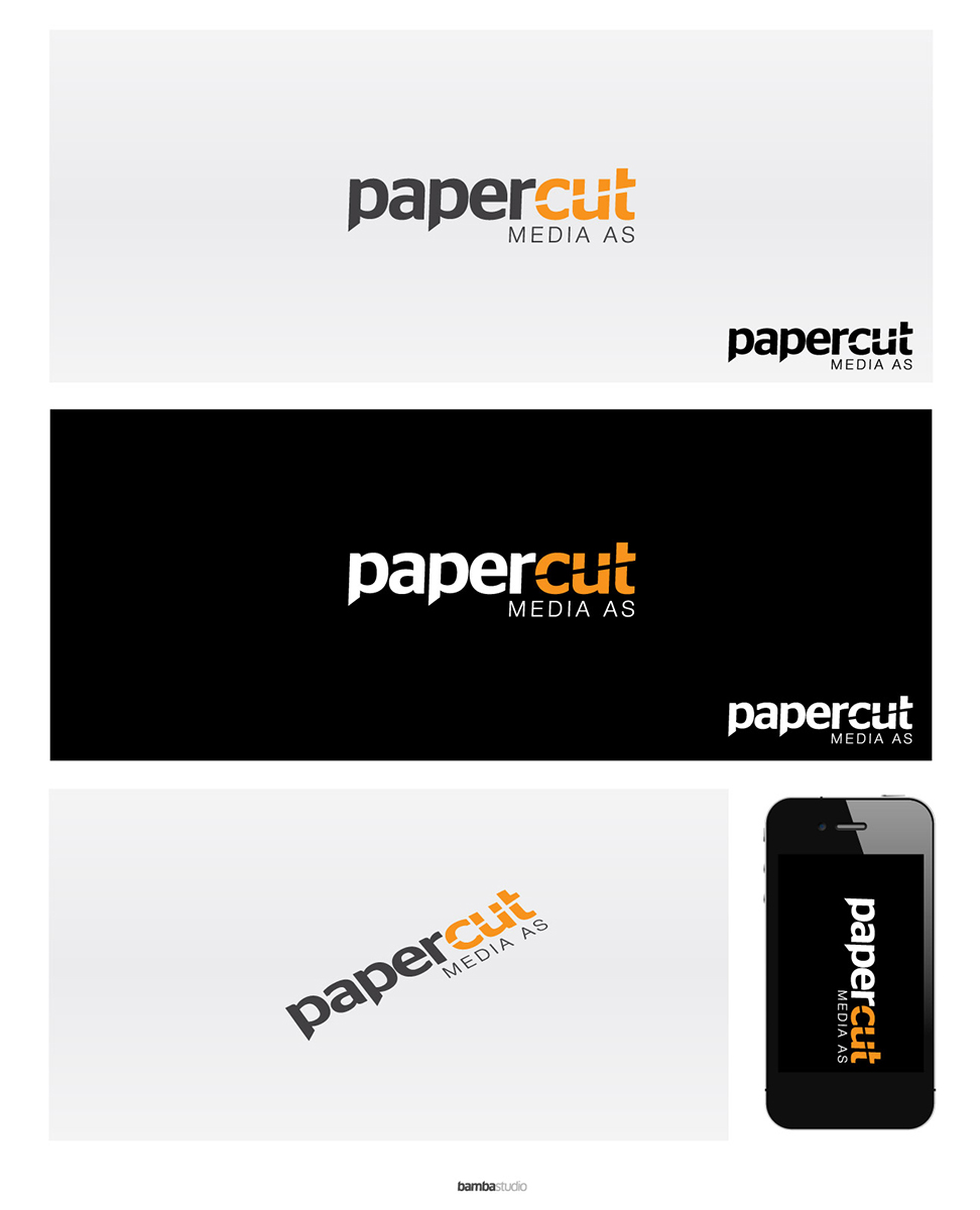 Logo Design by bambastudio for Papercut Media AS | Design #1239779