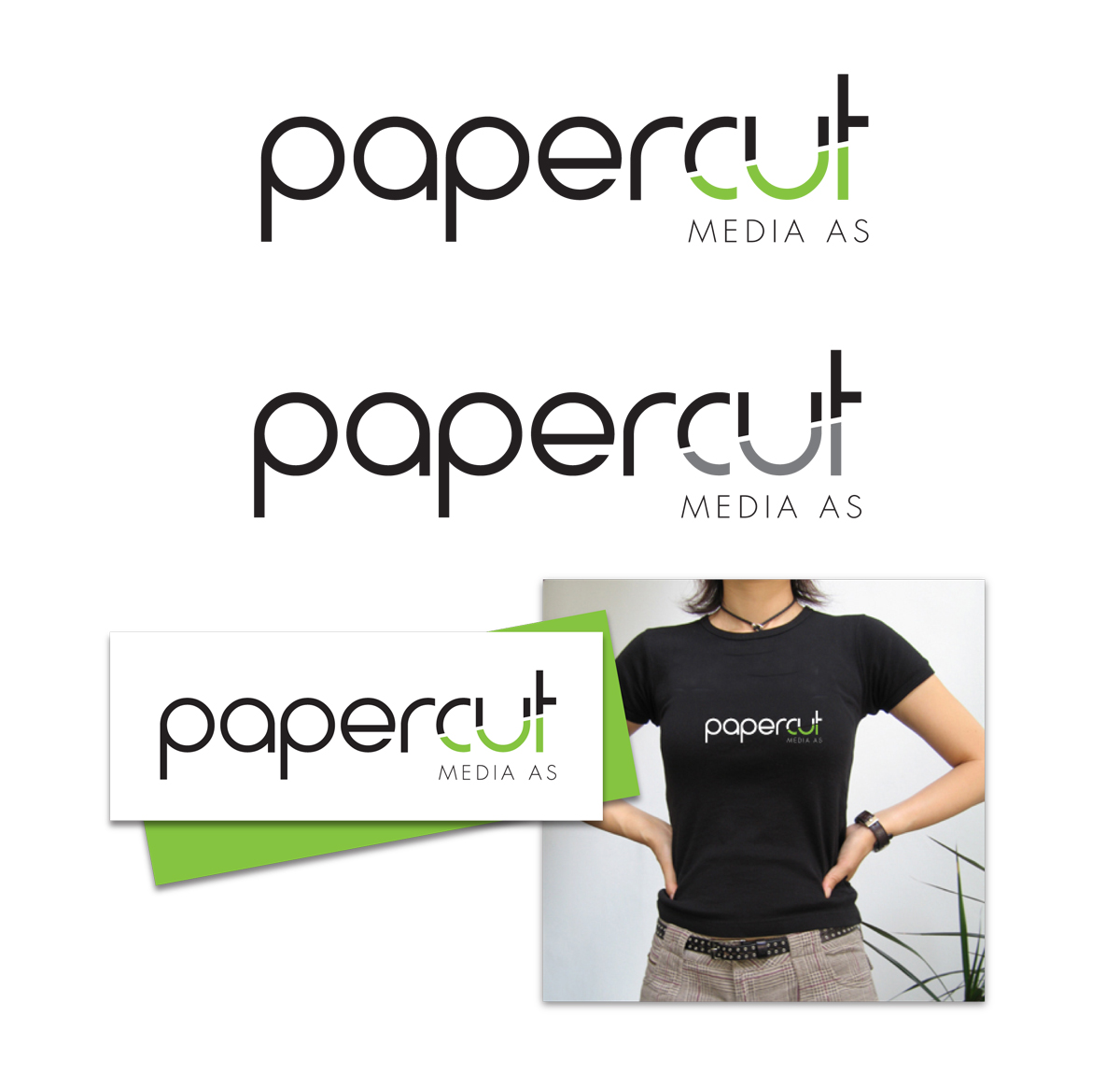 Logo-Design von Halfull Media für Papercut Media AS | Design #1232522