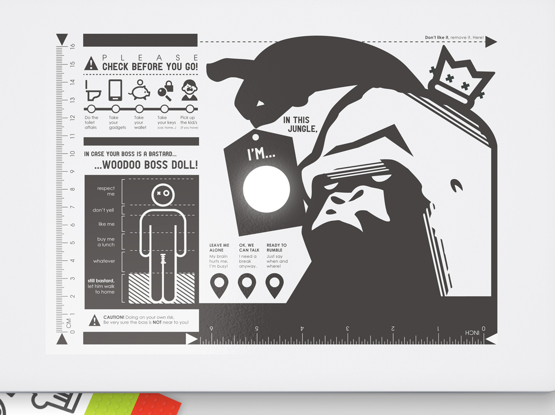 Sticker Design by kresh for DesignCrowd LLC | Design #4374746