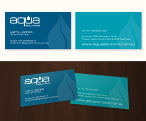 Water Filtration Company needs a business card design using our existing logo/colours! | Visitenkarten-Design von Anthony