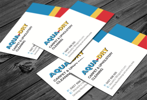 Aqua -Dry business card design | Visitenkarten-Design von G.Krastinkova