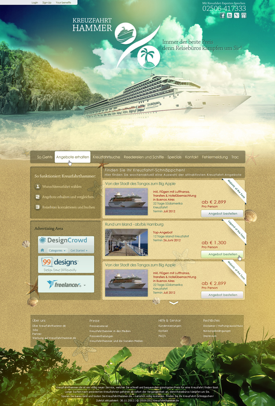 Diseño Web por Mossen para este proyecto | Diseño #1278886