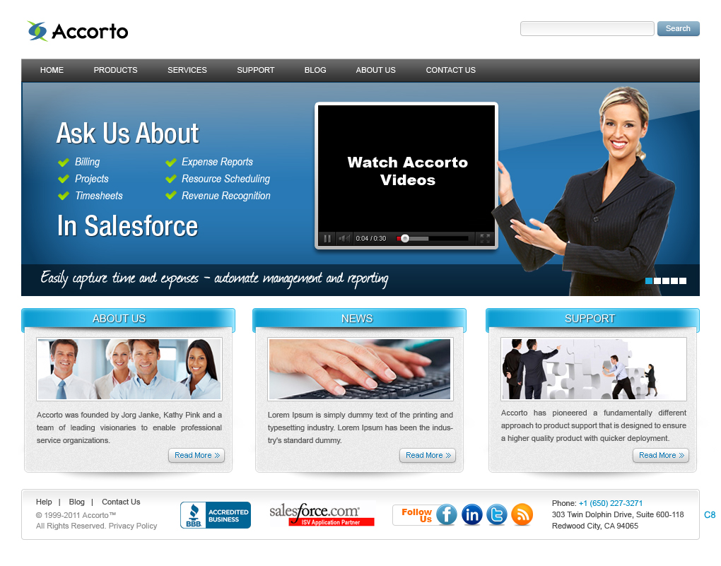 Web Design by pb for Accorto | Design #1221575