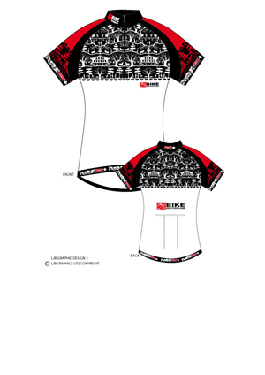 Bike Jersey: Switzerland Papercutting motif | Design de T-shirt par lisa
