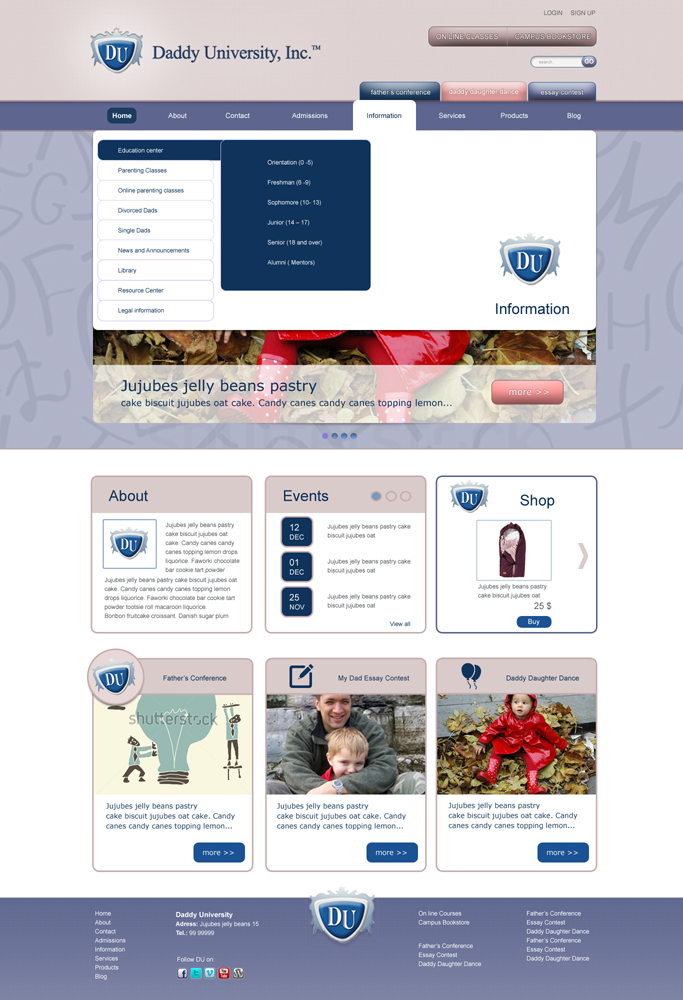Wordpress Design by Zoe  for Boomtown Internet Group | Design #1251333