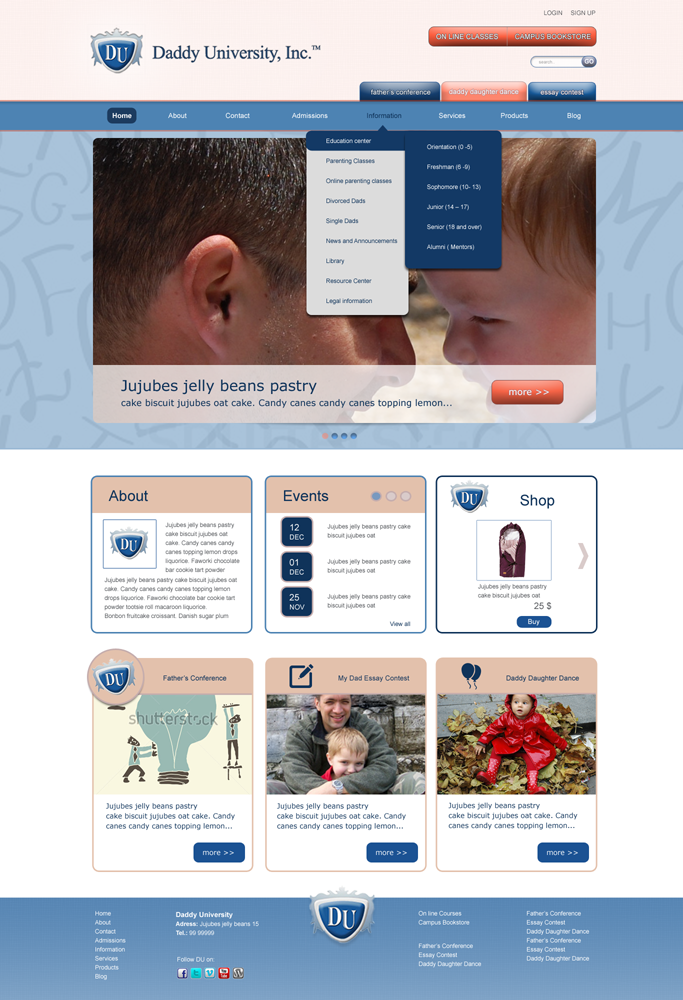 Wordpress Design by Zoe  for Boomtown Internet Group | Design #1257163