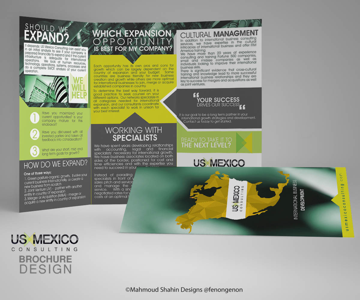 Brochure Design by Mahmoud Shahin for this project | Design #4285653