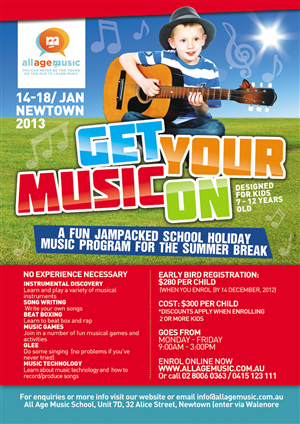 Poster Design by Andreev for All Age Music | Design: #1204541