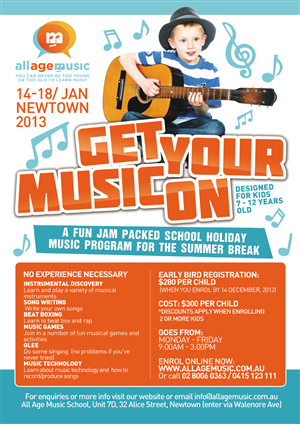 Poster Design by Andreev for All Age Music | Design: #1204604