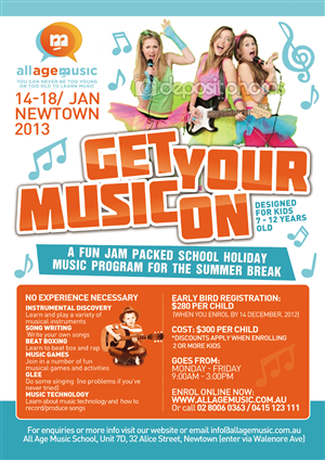 Poster Design by Andreev for All Age Music | Design: #1216930