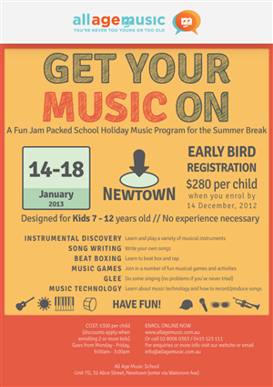 Poster Design by dpsd07042 for All Age Music | Design: #1216411