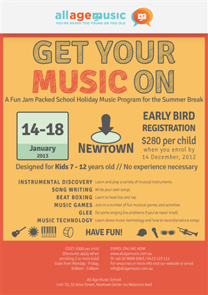 Poster Design by dpsd07042 for All Age Music | Design: #1216420