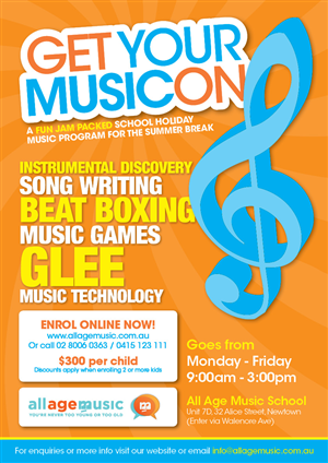 Poster Design by John Mares for All Age Music | Design: #1218714