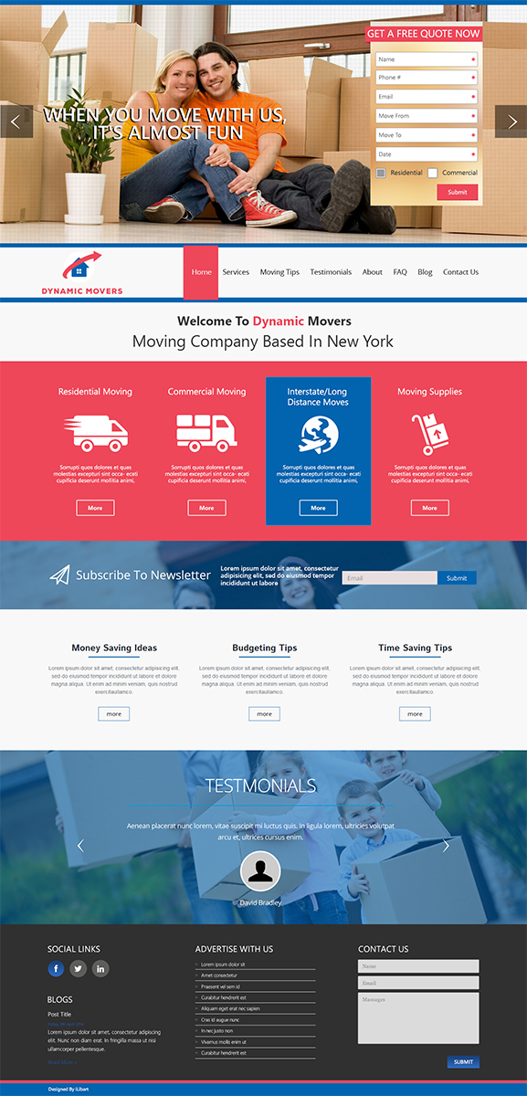 Web Design by iLibart for this project | Design #4352007