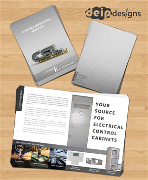 Brochure Design by Deip designs for Custom Steel Ltd. | Design: #1321732