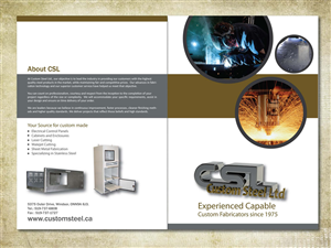 Brochure Design by Sbss for Custom Steel Ltd. | Design: #1298058