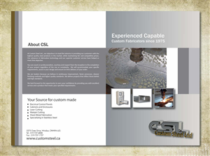 Brochure Design by Sbss for Custom Steel Ltd. | Design: #1298060