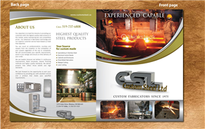 Brochure Design by Sbss for Custom Steel Ltd. | Design: #1300239