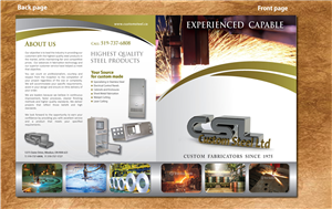 Brochure Design by Sbss for Custom Steel Ltd. | Design: #1300242