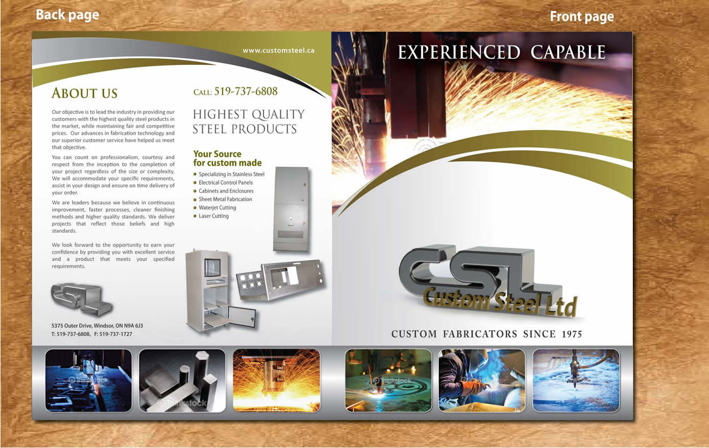 Brochure Design by Sbss for Custom Steel Ltd. | Design #1399627