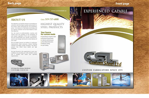 Brochure Design by Sbss for Custom Steel Ltd. | Design: #1404899