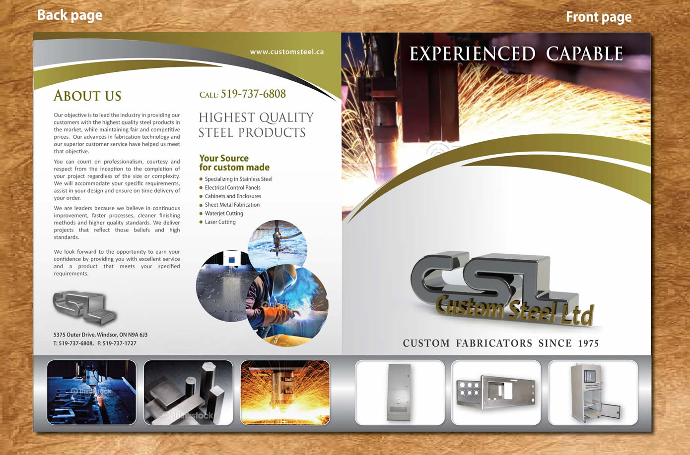 Brochure Design by Sbss for Custom Steel Ltd. | Design #1405036