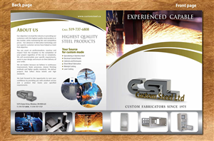 Brochure Design by Sbss for Custom Steel Ltd. | Design: #1405036
