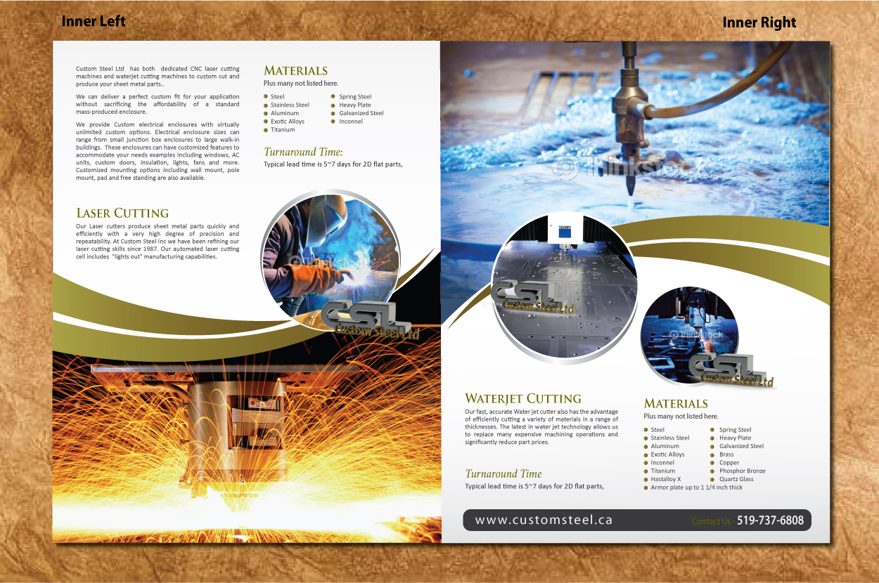 Brochure Design by Sbss for Custom Steel Ltd. | Design #1411313