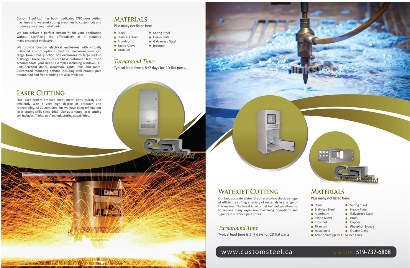 Diseño de Brochure por Sbss para Custom Steel Ltd. | Diseño #1493034