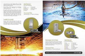 Brochure Design by Sbss for Custom Steel Ltd. | Design: #1493034