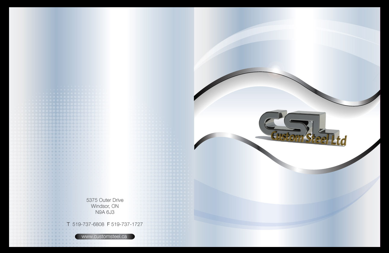 Brochure Design by Sheilah for Custom Steel Ltd. | Design #1280718