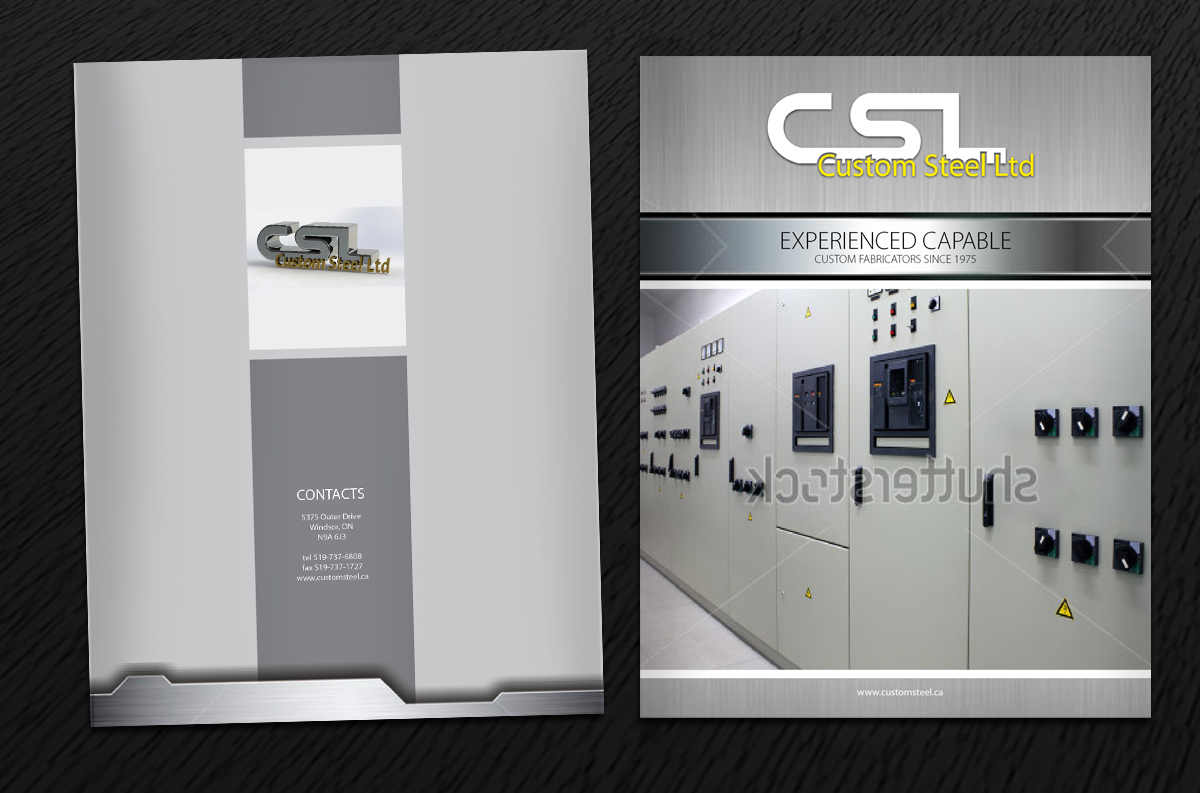 Brochure Design by Svetlin Angelov for Custom Steel Ltd. | Design #1295873