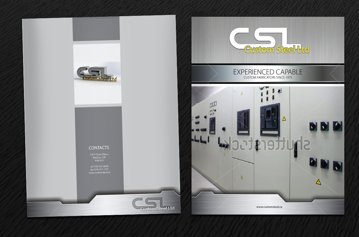 Brochure Design by Svetlin Angelov for Custom Steel Ltd. | Design #1404938