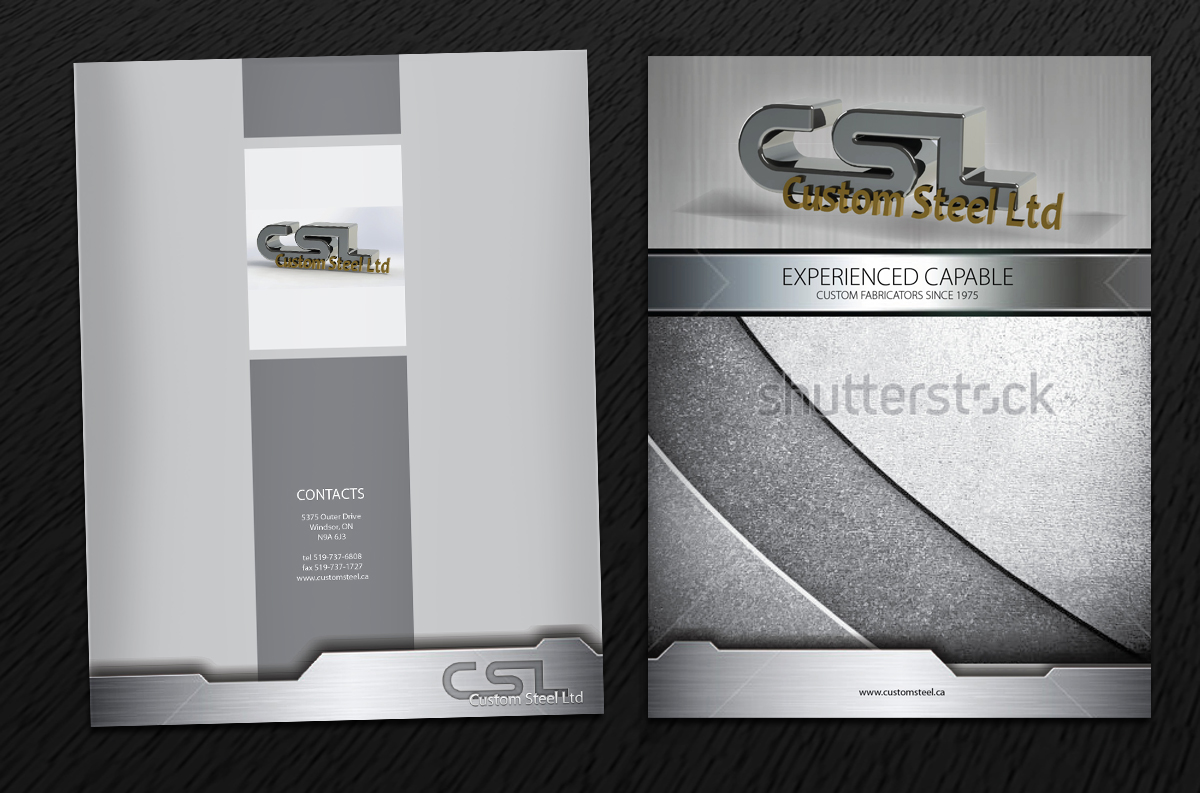 Brochure Design by Svetlin Angelov for Custom Steel Ltd. | Design #1409805
